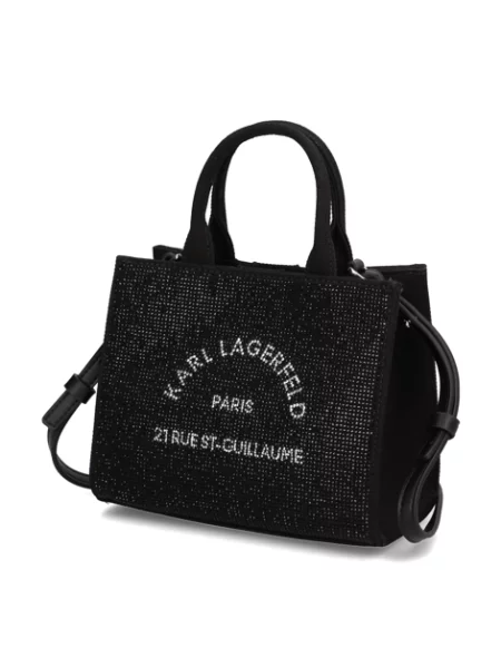 Mini kabelka Karl Lagerfeld černá