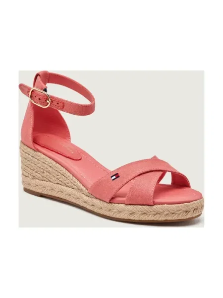 Sandale Tommy Hilfiger din piele roz