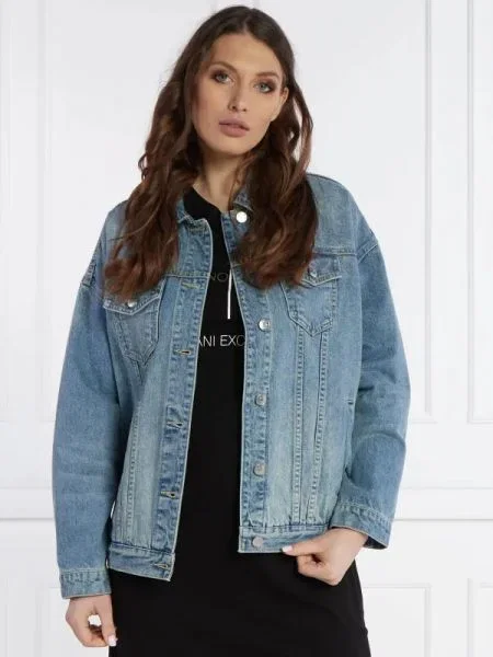 Armani Exchange Geacă de blug albastru