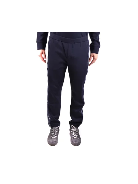 Spodnie Emporio Armani niebieskie