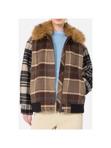 Kurtka Weekend Max Mara wełniana brązowa