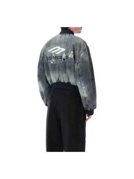 Kurtka jeansowa Balenciaga niebieska