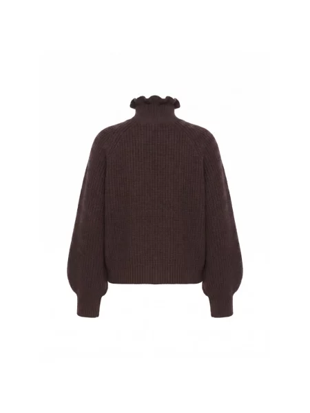 Sweter Max Mara wełniany brązowy