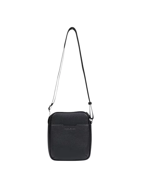Crossbody torbica Armani Exchange iz umetnega usnja črna
