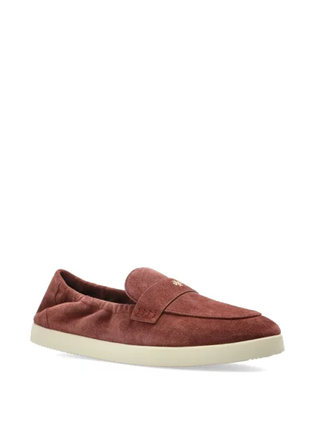 Chiloți Tory Burch din piele de căprioară slip-on maro