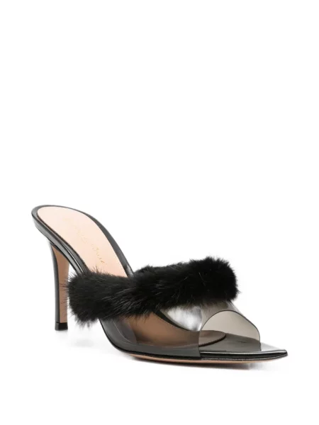 Sandale Gianvito Rossi cu pene negru