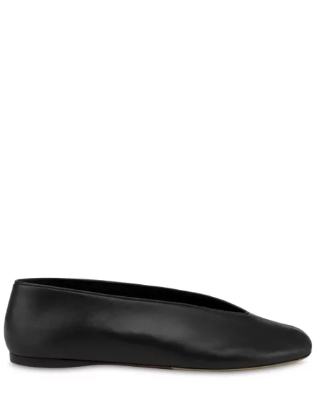 Balerini Moschino din piele negru
