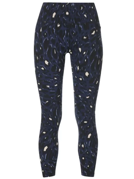 Leggings Sweaty Betty cu imagine cu model leopard albastru