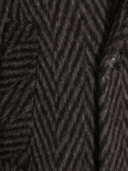 Palton Hevo cu model herringbone gri