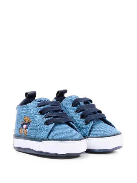 Sneakersy dziecięce Polo Ralph Lauren niebieskie