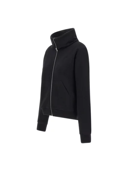 Bluza rozpinana 7 For All Mankind z kapturem czarna