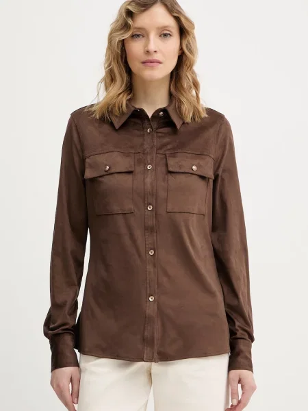 Guess cămașă NUNZIA maro