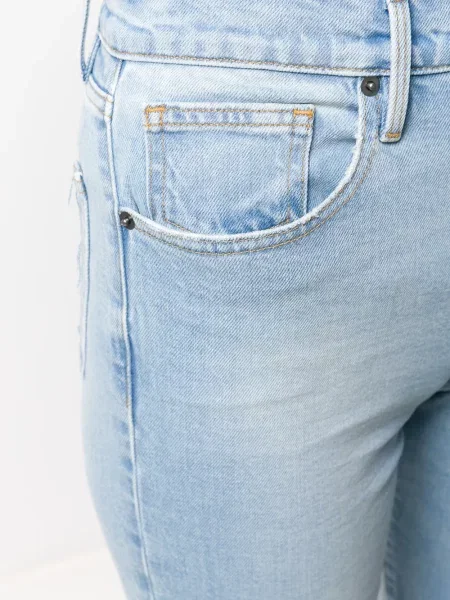 Pantaloni scurți din denim Frame albastru