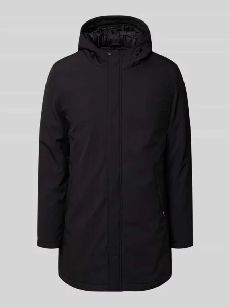 Parka o kroju regular fit z kapturem model ‘Madeston’ Matinique czarna