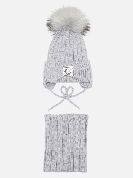 YUKI Шапка/шарф Для дівчаток сірий