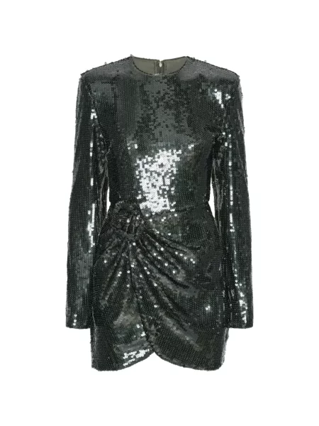 Lung rochie mini Rotate Birger Christensen cu paiete verde