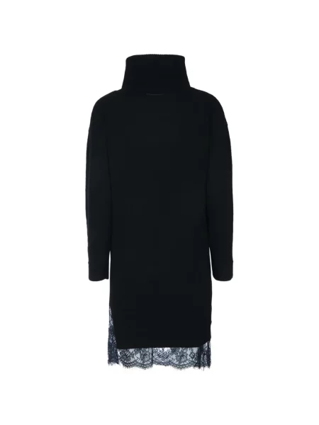 Rochie midi Ermanno Firenze din dantelă negru