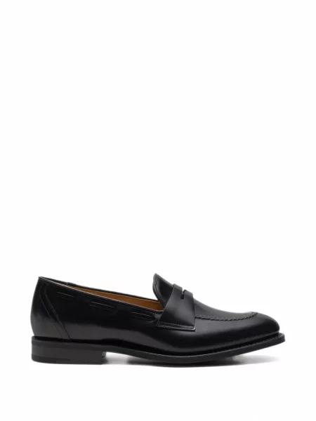Loafersy Churchs skórzane czarne
