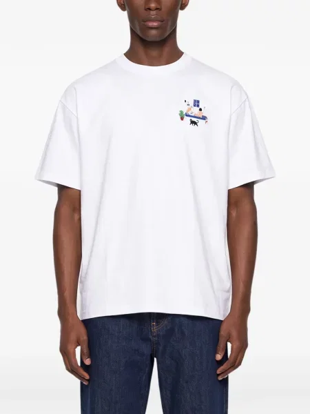 Tricou Carne Bollente cu broderie alb