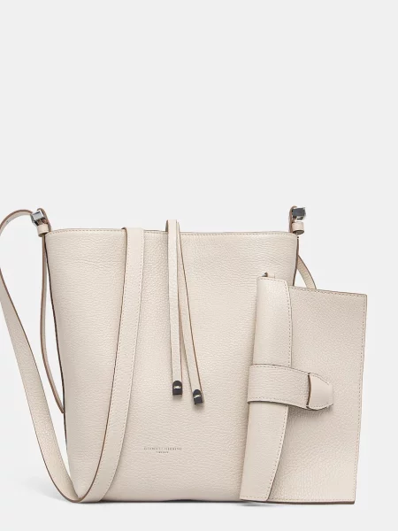 Gianni Chiarini torebka skórzana AMELIA beżowy BS GRN biała