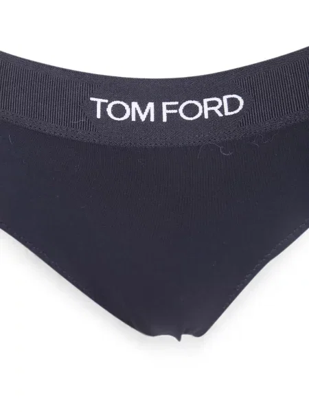 Chiloți tanga Tom Ford cu autograf negru