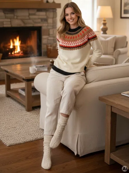 Sweter RUBY GLOW Dstreet beżowy
