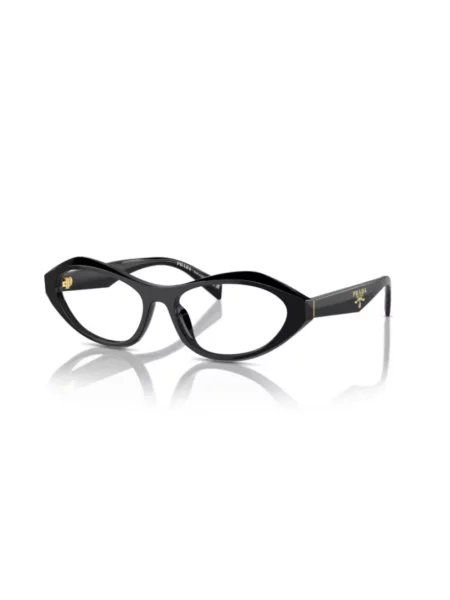 Okulary przeciwsłoneczne Prada Eyewear z logo czarne