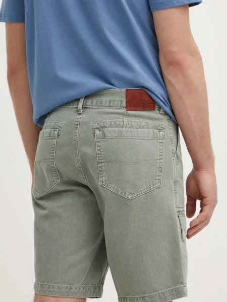Джинсові шорти Pepe Jeans RELAXED SHORT UTILITY COLOUR зелений