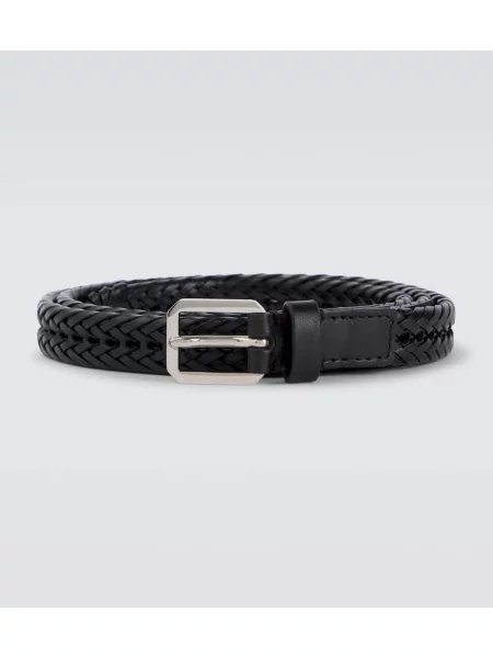 Curea Tom Ford din piele țesută negru
