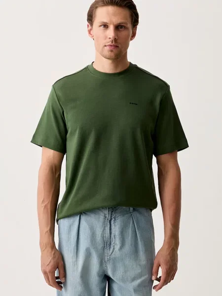 G-Star t-shirt ανδρικό True regular πράσινο