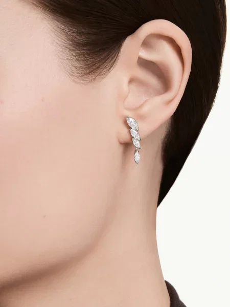 Swarovski náušnice dámske zirkónové MESMERA biela