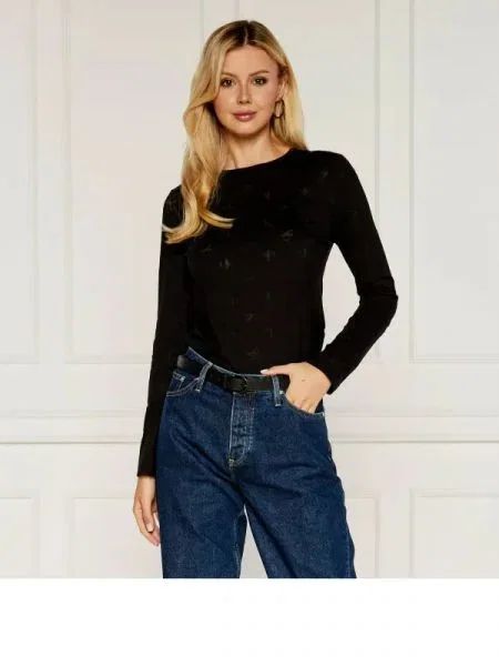 CALVIN KLEIN JEANS Bluză negru