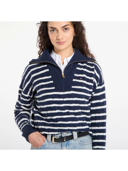Вълнен пуловер Tommy Hilfiger тъмносиньо