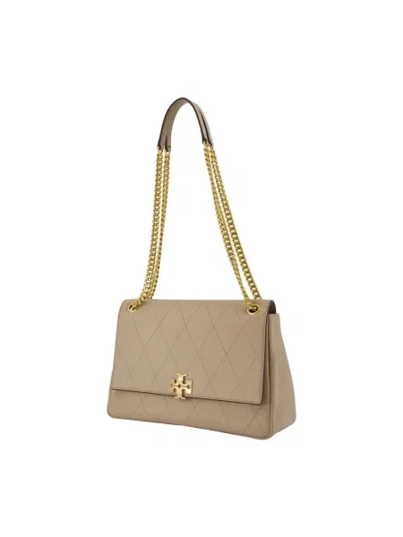 Torebka Tory Burch skórzana beżowa