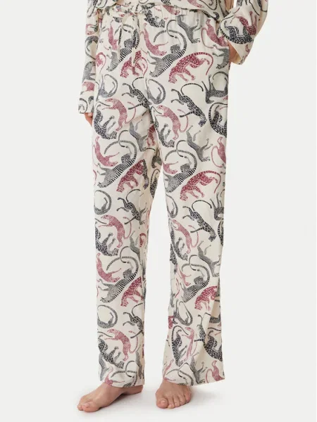 Tommy Hilfiger Pizsama nadrág Ekru