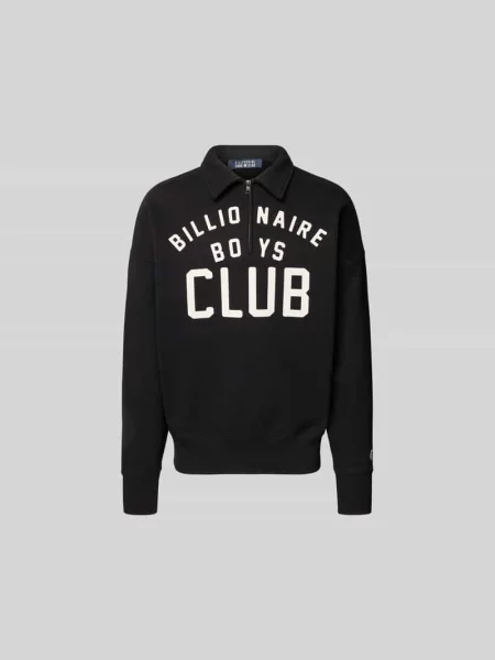 Bluza z krótkim zamkiem błyskawicznym Billionaire Boys Club czarna