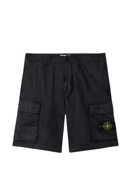 Šortky cargo Stone Island s kamínky černé