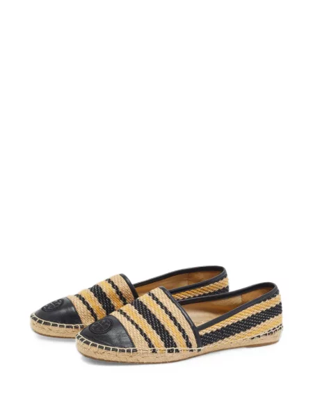 Espadrile Tory Burch cu dungi negru