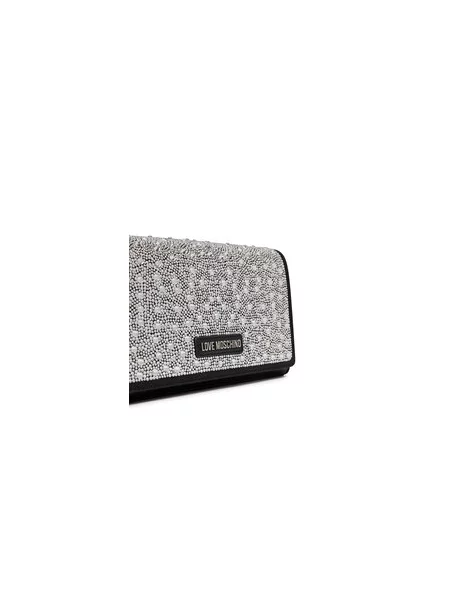 Love Moschino Pismo torbica / prozirna crna