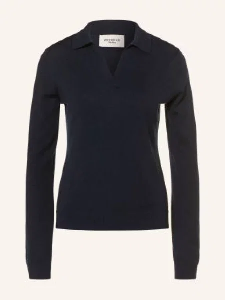 Weekend Max Mara Sweter Cappa blau niebieski