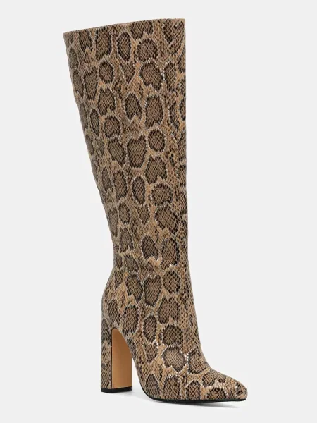 Buffalo cizme July Boot Hi cu drept bej