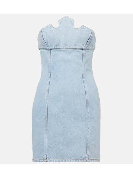 Rochie din denim Coperni de costum albastru