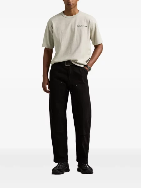 Șosete Polo Ralph Lauren de in cu dungi cu autograf negru