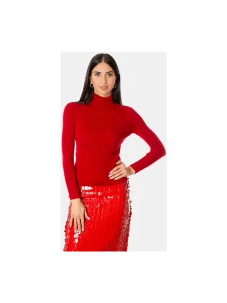 Sweter Isabelle Blanche wełniany czerwony