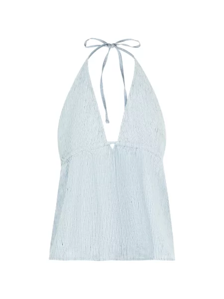 Top Deiji Studios w paski niebieski