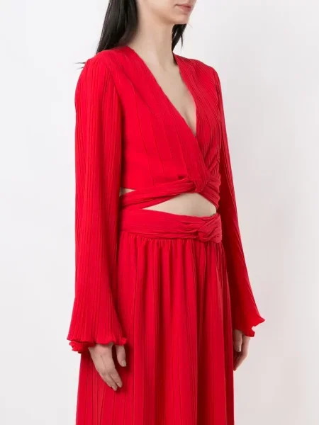 Bluzka Olympiah o krotszym kroju czerwona