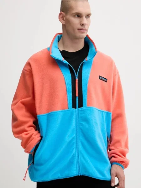 Columbia bluza polarowa Backbowl II Full Zip Fleece gładka niebieski