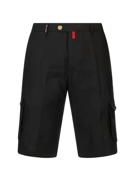 Pantaloni scurți cargo Kiton negru