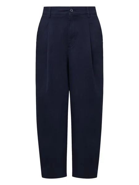 S.Oliver Hlače z naborki mornarska