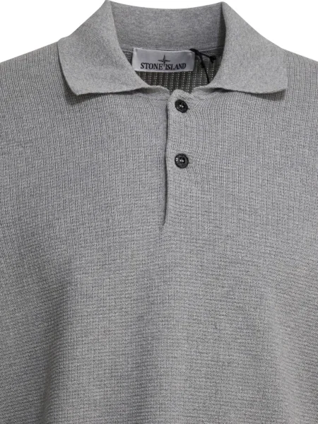 Polo Stone Island cu strasuri gri
